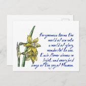 Briefkaart vergiffenis (Voorkant / Achterkant)