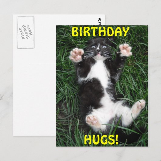 Briefkaart Verjaardagsknuffels (Voorkant / Achterkant)