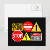 Briefkaart verkeersborden (Voorkant / Achterkant)