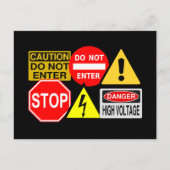 Briefkaart verkeersborden (Voorkant)