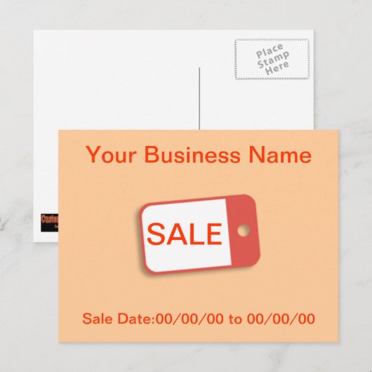 Briefkaart Verkoop adverteren (Voorkant / Achterkant)