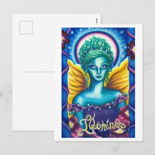 Briefkaart verlichten (Voorkant / Achterkant)