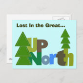 Briefkaart verloren in het noorden van de Grote (Voorkant / Achterkant)