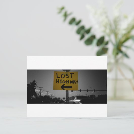 Briefkaart Verloren snelweg (Staand voorkant)