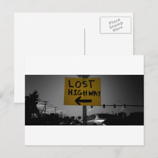 Briefkaart Verloren snelweg (Voorkant / Achterkant)