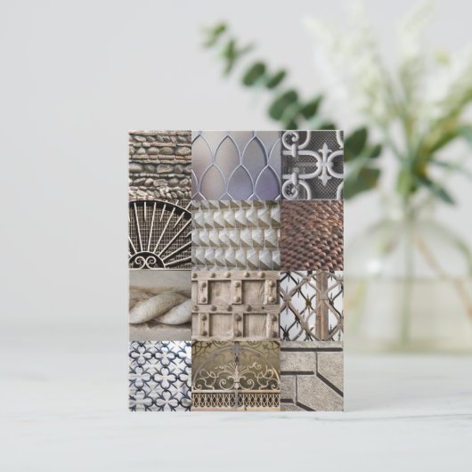 Briefkaart Verona Texture (Staand voorkant)