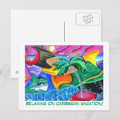 Briefkaart - Versoepeling van de Caribische Vacati (Voorkant / Achterkant)