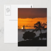 Briefkaart - Verticaal - Hawaiian Sunset (Voorkant / Achterkant)