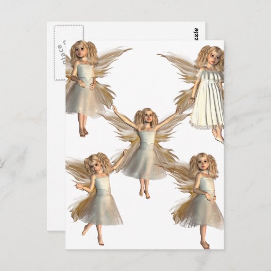 Briefkaart verticale Sjabloon - Gepersonaliseerd (Voorkant / Achterkant)