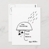 briefkaart 'Vertrouwen, weten, geloven' (Voorkant / Achterkant)