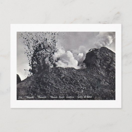 Briefkaart, Vesuvius Erupting Briefkaart (Voorkant)