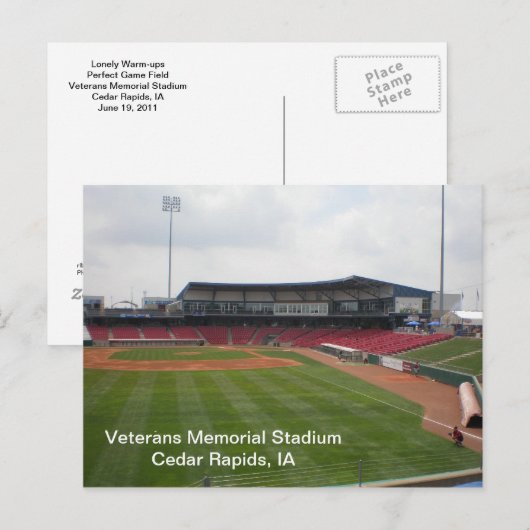 Briefkaart - Veterans Memorial Stadium - 2011-01 (Voorkant / Achterkant)