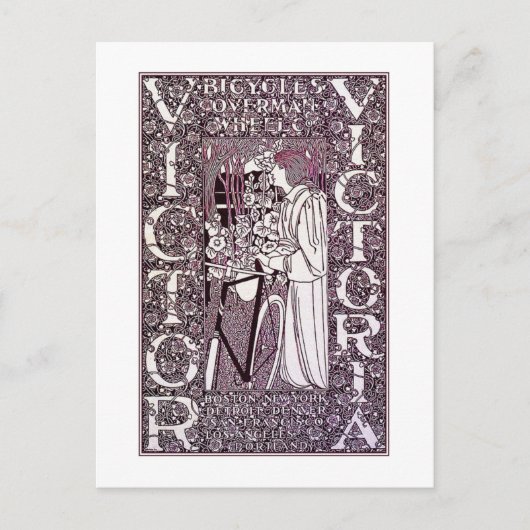 Briefkaart: Victor, Victoria Bicycles - Will Bradl Briefkaart (Voorkant)