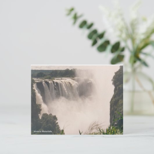 Briefkaart Victoria Waterval (Staand voorkant)