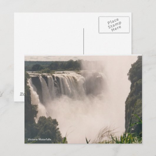 Briefkaart Victoria Waterval (Voorkant / Achterkant)