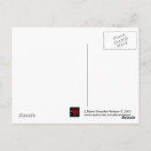 Briefkaart Victoriaans Halloween Greetings (Achterkant)