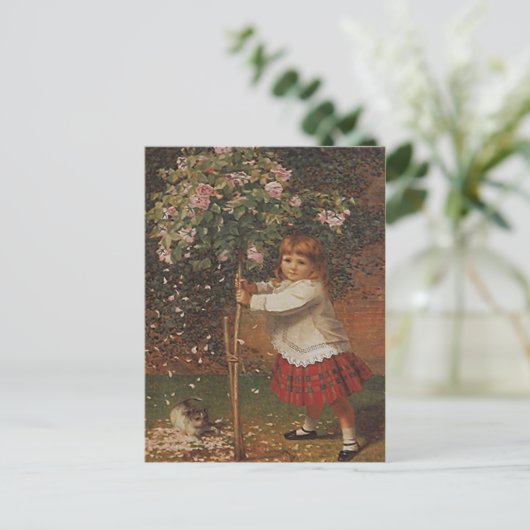  BRIEFKAART VICTORIAANS Roos voor de aanplant van  (Staand voorkant)