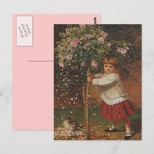  BRIEFKAART VICTORIAANS Roos voor de aanplant van  (Voorkant / Achterkant)