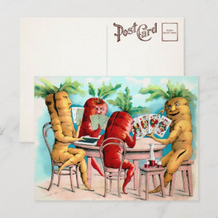 Briefkaart Victoriaans speelkaarten