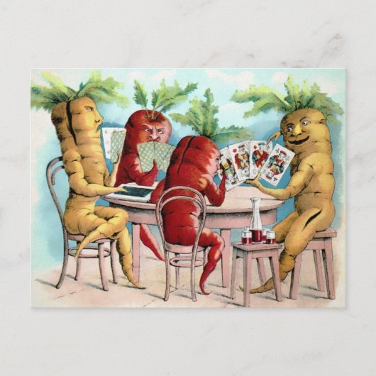 Briefkaart Victoriaans speelkaarten (Voorkant)