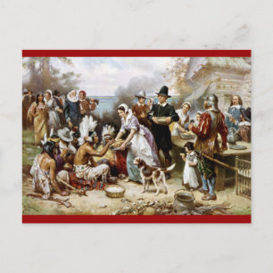 Briefkaart Victoriaans Thanksgiving