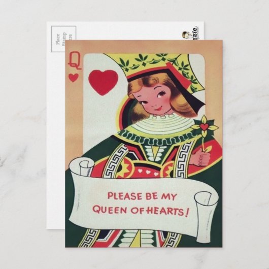  Briefkaart Victoriaans Valentijn (Voorkant / Achterkant)