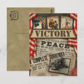  Briefkaart "Victory" WWI-scrapbook (Voorkant / Achterkant)