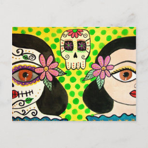 Briefkaart "Vida-Muerte" Dag van de Doden