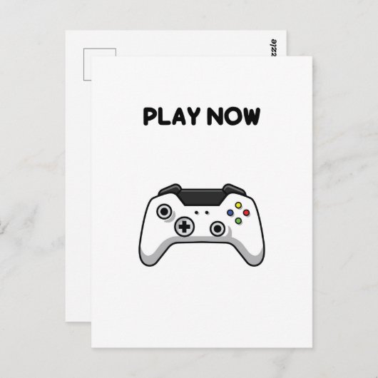 Briefkaart Videospelcontroller (Voorkant / Achterkant)