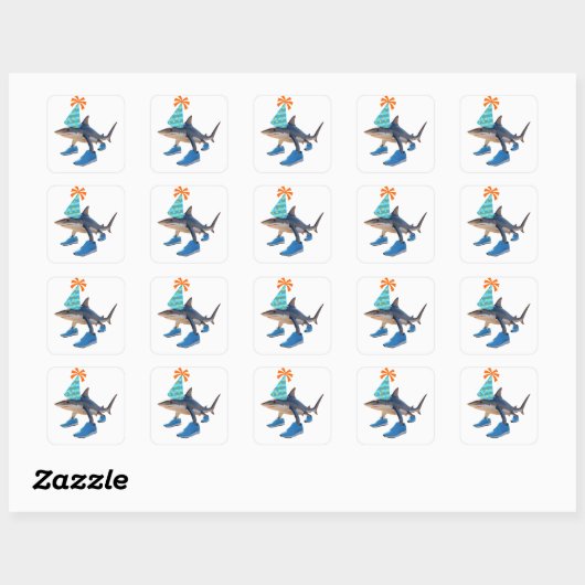 Briefkaart Vierkante Sticker (Vel)