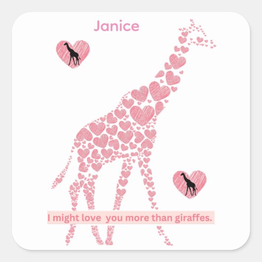 Briefkaart Vierkante Sticker (Voorkant)