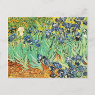 Briefkaart Vincent van Gogh Irises 1889 Blauwe blo