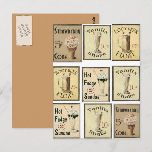 briefkaart, vintage briefkaart (Voorkant / Achterkant)