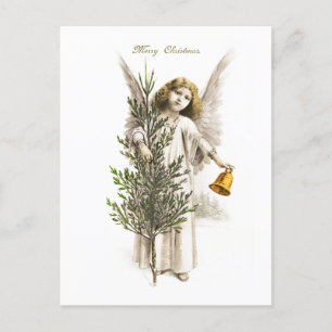 BRIEFKAART : VINTAGE CHRISTMAS ANGEL