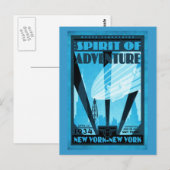 Briefkaart-VIntage-New York 2 Briefkaart (Voorkant / Achterkant)