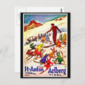 Briefkaart-Vintage-reis-Tirol Briefkaart (Voorkant / Achterkant)