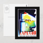 Briefkaart-VIntage reiskabel Briefkaart (Voorkant / Achterkant)