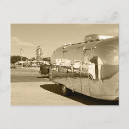 Briefkaart Vintage sepia aluminium AS Safari Trail
