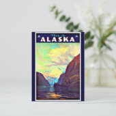 Briefkaart-Vintage Travel-Alaska Briefkaart (Staand voorkant)