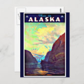 Briefkaart-Vintage Travel-Alaska Briefkaart (Voorkant / Achterkant)