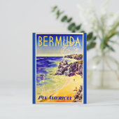 Briefkaart-Vintage Travel-Bermuda Briefkaart (Staand voorkant)