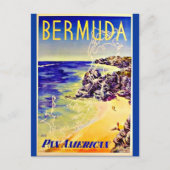 Briefkaart-Vintage Travel-Bermuda Briefkaart (Voorkant)