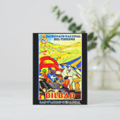 Briefkaart-Vintage Travel-Bilbao Briefkaart (Staand voorkant)