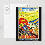 Briefkaart-Vintage Travel-Bilbao Briefkaart (Voorkant / Achterkant)
