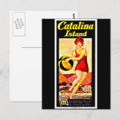 Briefkaart-Vintage Travel-Catalina Briefkaart (Voorkant / Achterkant)