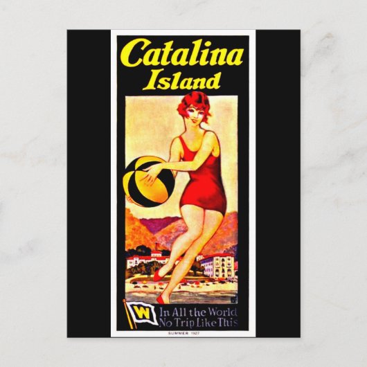 Briefkaart-Vintage Travel-Catalina Briefkaart (Voorkant)