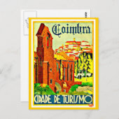Briefkaart-Vintage Travel-Coimbra Briefkaart (Voorkant / Achterkant)