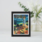 Briefkaart-Vintage Travel-Cuba Briefkaart (Staand voorkant)