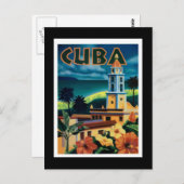Briefkaart-Vintage Travel-Cuba Briefkaart (Voorkant / Achterkant)