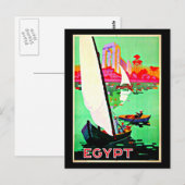 Briefkaart-Vintage Travel-Egypte Briefkaart (Voorkant / Achterkant)